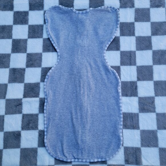 Love to Dream Grey Cotton Swaddle Up Sleep Sack 1 TOG Size NB - Picture 2 of 3